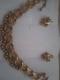 Trifari Alfred Philippe 1940s to 50s Gold Tone Necklaces And Maching Earings