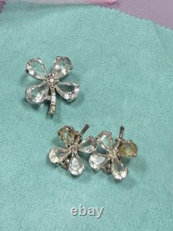 Trifari Alfred Philippe 1948 Vintage Fabulous Clover Brooch And Clip Earrings