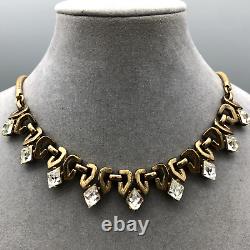 Trifari Alfred Philippe 1951 Choker, Diamond Shaped Stones, 15.5