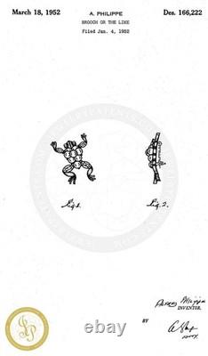 Trifari Alfred Philippe 1952 Green, Red Rhinestone & Pearl Frog Pin Brooch