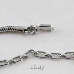 Trifari Alfred Philippe 1953 Halo Necklace 17.5 Silver Tone Clear Rhinestones