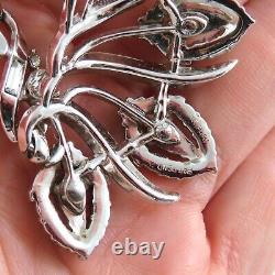 Trifari Alfred Philippe 1953 Halo Necklace 17.5 Silver Tone Clear Rhinestones