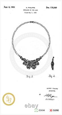 Trifari Alfred Philippe 1953 Halo Necklace 17.5 Silver Tone Clear Rhinestones