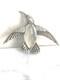 Trifari Alfred Philippe 925 Sterling Silver Jelly Belly Bird Brooch