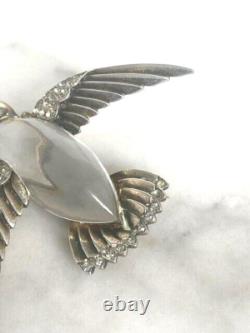 Trifari Alfred Philippe 925 Sterling Silver Jelly Belly Bird Brooch