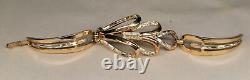 Trifari Alfred Philippe Baguette Rhinestone Gold Tone Cuff Hinged Bracelet