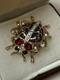 Trifari Alfred Philippe Caged Heart Jelly Belly Beetle/Insect/Bug Brooch/Pin 30s