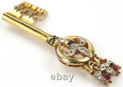 Trifari'Alfred Philippe' Crown and Fleur de Lys Key Pin