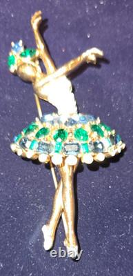 Trifari Alfred Philippe Design Pave Ballerina. Nicest one ever listed VINTAGE