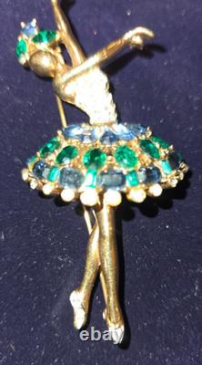 Trifari Alfred Philippe Design Pave Ballerina. Nicest one ever listed VINTAGE