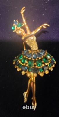 Trifari Alfred Philippe Design Pave Ballerina. Nicest one ever listed VINTAGE