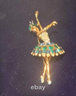 Trifari Alfred Philippe Design Pave Ballerina. Nicest one ever listed VINTAGE