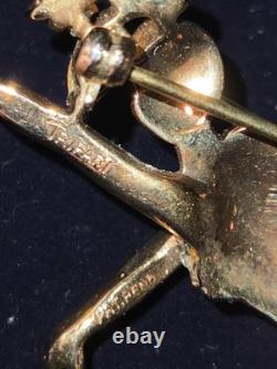 Trifari Alfred Philippe Design Pave Ballerina. Nicest one ever listed VINTAGE