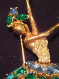 Trifari Alfred Philippe Design Pave Ballerina. Nicest one ever listed VINTAGE