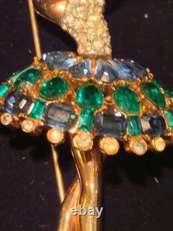 Trifari Alfred Philippe Design Pave Ballerina. Nicest one ever listed VINTAGE