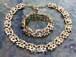 Trifari Alfred Philippe Double Queen Of Hearts Necklace & Bracket- RARE Signed