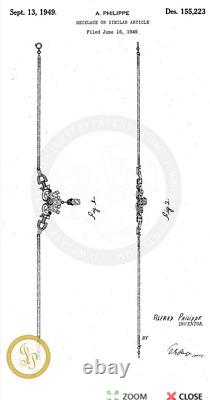 Trifari Alfred Philippe Empress Eugenie Faux Emerald Drop Necklace 1940's-Rare