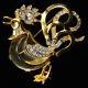 Trifari'Alfred Philippe''Fairyland' Jelly Belly Rooster Pin