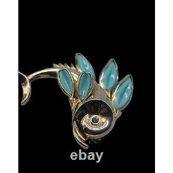 Trifari Alfred Philippe Fish Brooch Poured Glass Petalette 1950s Book Piece Rare