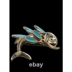 Trifari Alfred Philippe Fish Brooch Poured Glass Petalette 1950s Book Piece Rare