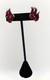 Trifari'Alfred Philippe' Gold and Invisibly Set Ruby Leaf Clip Earrings RARE