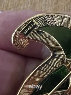 Trifari Alfred Philippe Green Jelly Belly Lucite Starfish Brooch