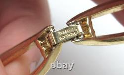 Trifari Alfred Philippe Green Rhinestone Bracelet Gold Tone Vtg NEEDS REPAIRED