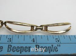 Trifari Alfred Philippe Green Rhinestone Bracelet Gold Tone Vtg NEEDS REPAIRED