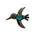 Trifari Alfred Philippe Hummingbird Brooch Jelly Glass Crystal Pave Pin #2 As