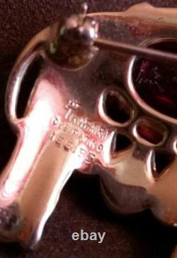 Trifari Alfred Philippe Jelly Belly Elephant Brooch Pin rare