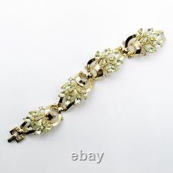 Trifari Alfred Philippe Jonquil Rhinestone Spring Fantasy Bracelet Pat Pend