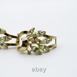 Trifari Alfred Philippe Jonquil Rhinestone Spring Fantasy Bracelet Pat Pend