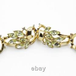 Trifari Alfred Philippe Jonquil Rhinestone Spring Fantasy Bracelet Pat Pend