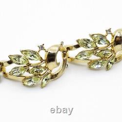 Trifari Alfred Philippe Jonquil Rhinestone Spring Fantasy Bracelet Pat Pend