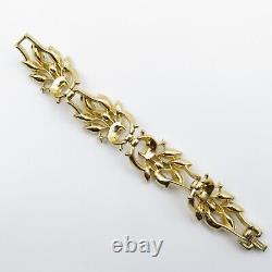 Trifari Alfred Philippe Jonquil Rhinestone Spring Fantasy Bracelet Pat Pend