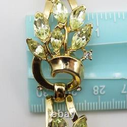 Trifari Alfred Philippe Jonquil Rhinestone Spring Fantasy Bracelet Pat Pend