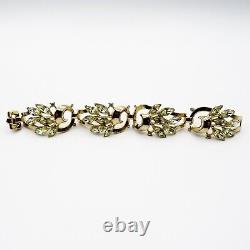 Trifari Alfred Philippe Jonquil Rhinestone Spring Fantasy Bracelet Pat Pend