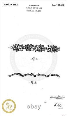 Trifari Alfred Philippe Jonquil Rhinestone Spring Fantasy Bracelet Pat Pend