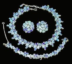 Trifari (Alfred Philippe) Lavarock Lava Rock Parure Jewelry Set Etoile 50s-60s