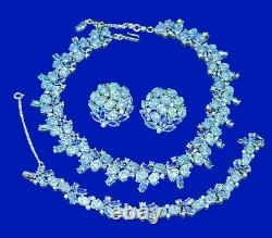Trifari (Alfred Philippe) Lavarock Lava Rock Parure Jewelry Set Etoile 50s-60s