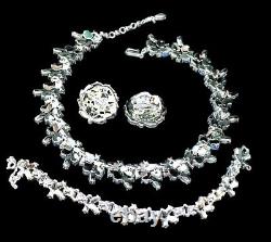 Trifari (Alfred Philippe) Lavarock Lava Rock Parure Jewelry Set Etoile 50s-60s