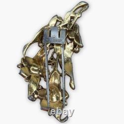 Trifari Alfred Philippe Multicolor Enamel Flower Dress Clip