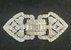Trifari Alfred Philippe Open Work Deco Pave And Baguettes Bar Brooch Pin HTF