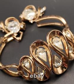Trifari Alfred Philippe Pat Pend Swirls of Ribbon Bracelet & Earrings