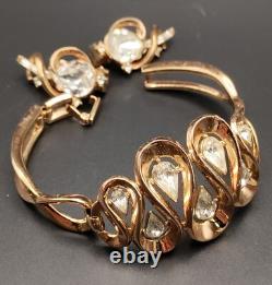 Trifari Alfred Philippe Pat Pend Swirls of Ribbon Bracelet & Earrings