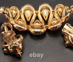 Trifari Alfred Philippe Pat Pend Swirls of Ribbon Bracelet & Earrings