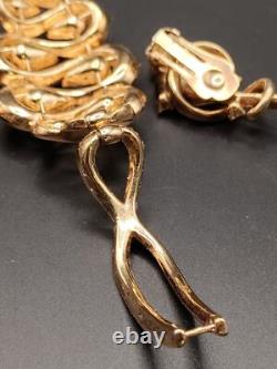 Trifari Alfred Philippe Pat Pend Swirls of Ribbon Bracelet & Earrings