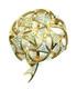 Trifari Alfred Philippe Pave Diamante Fireworks Dome Gold Brooch Rare Vintage