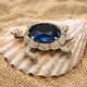 Trifari Alfred Philippe Pave & Sapphire Blue Belly Turtle Pin/Sterling Silver