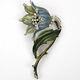 Trifari'Alfred Philippe' Pave and Blue Enamel Lily Pin